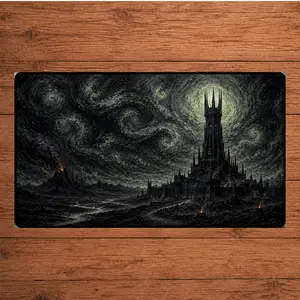 Minas Morgul TCG Playmat MTG Zones Options Gaming Anime Desk Mat Trading Card Gaming Mat