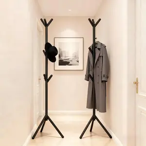 Coat Rack Stand,Freestanding Coat Rack for Clothes,Hats,Handbags,Coat Tree Easy Assembly for Entryway,Bedroom,Hallway Coat Racks Organiser Modern