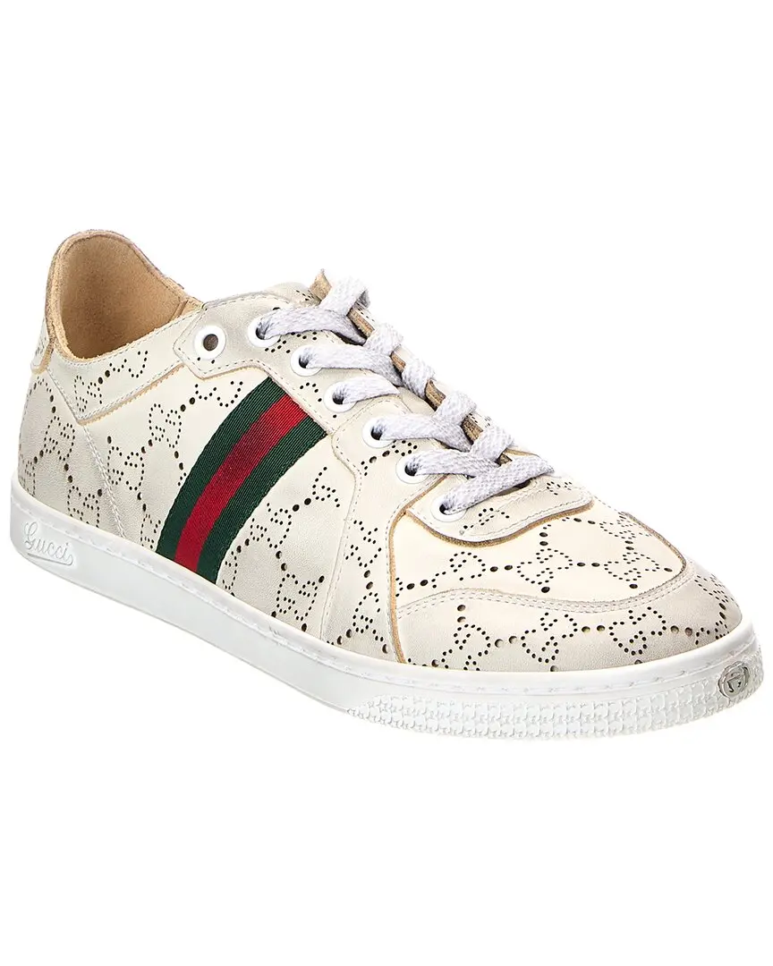 Gucci GG Stretch Low Top Leather Sneaker