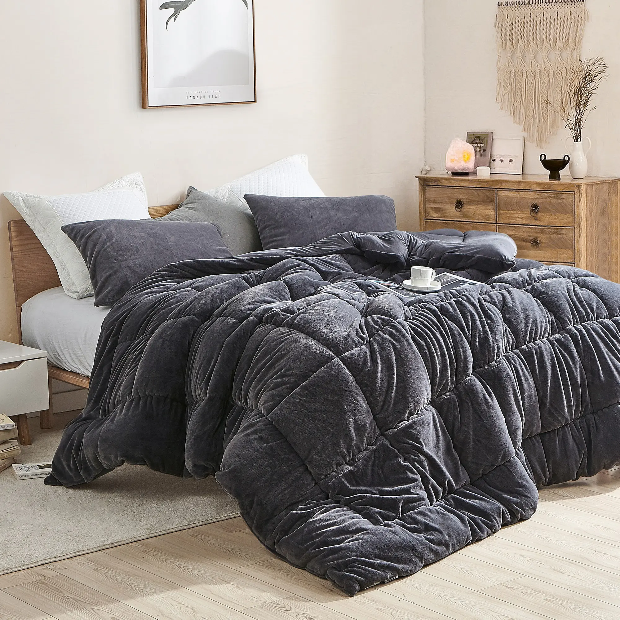 Softy Smooth - Coma Inducer Oversized Comforter - Bunny Black