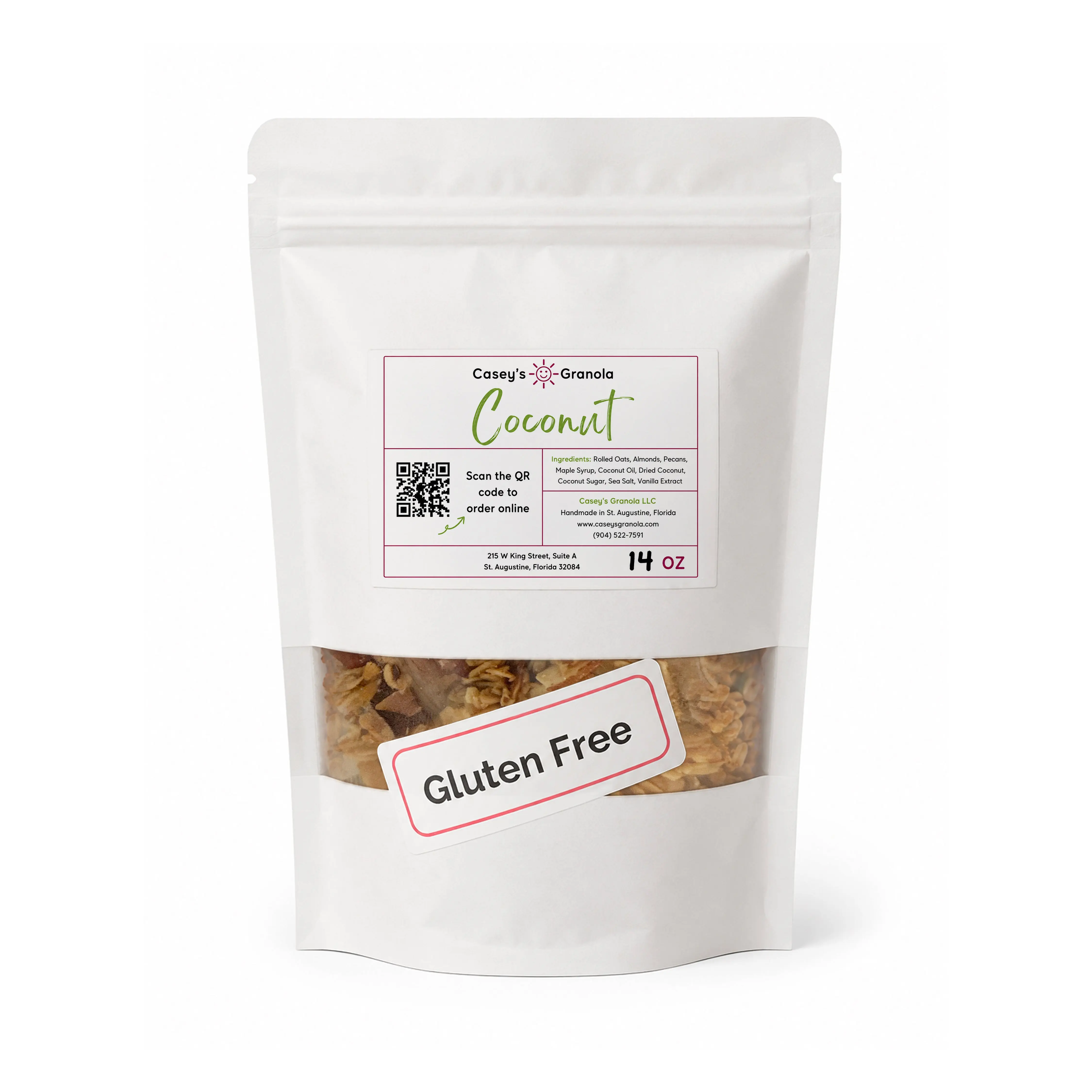 Coconut Granola, Gluten Free, LARGE