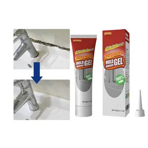 Mold Stain Remover Gel, Washing Machine Cleaner for Front Loader Washer Gasket Rubber Seal Home Stain Removal Gel for Grout, Caulk, Refrigerator, Shower, Bathtub, Bathroom Cleaning Solution