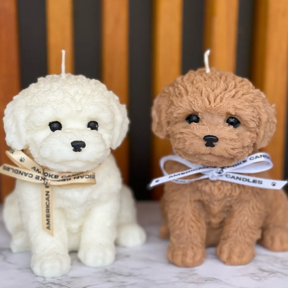 Puppy Poodle Maltipoo Soy Wax Blend Candle for Harmonious Decoration - Ideal Gift for Pet Lovers