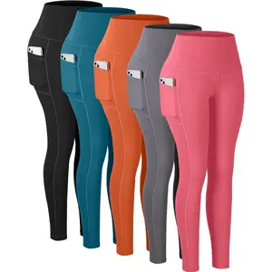 Leggings with Pockets for Women, High Waisted Tummy Control Workout Yoga Pants