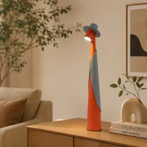 Artistic Figure-Shaped Table Lamp - Modern Simple Color Contrast Design - Decorative Ambient Light for Living Room Tabletop animal art