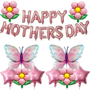 Happy Mother's Day Balloons Mothers Day Banner Set for Party Decoration Supplies