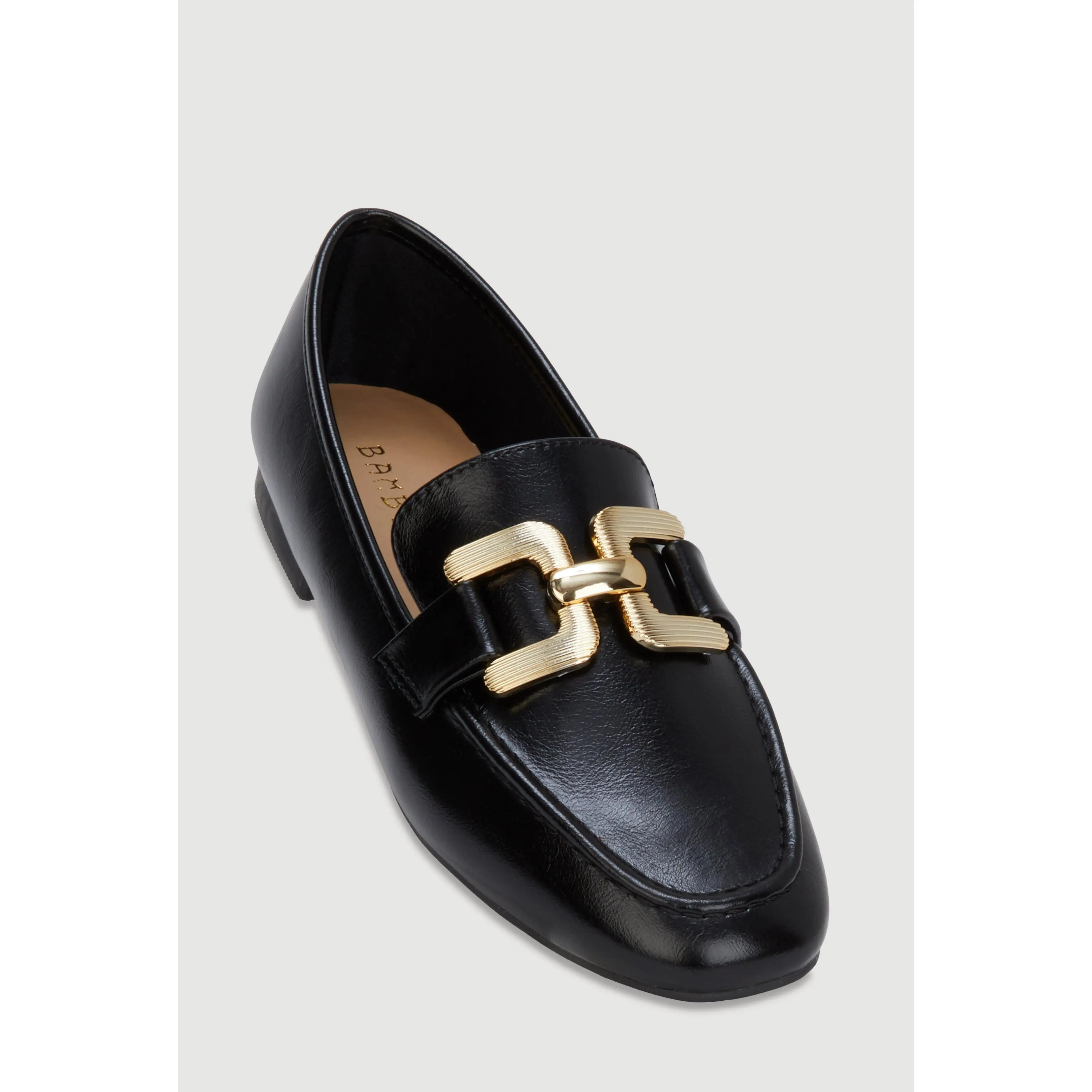 Metallic Pendant Loafers