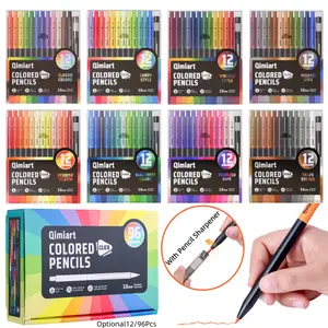 Mechanical Colored Pencils,  Assorted Colors,Mechanical Pencils with Sharpener, Aesthetic Drafting Tools Ideal for Both Beginners 3.0mm, 12/96 Colors