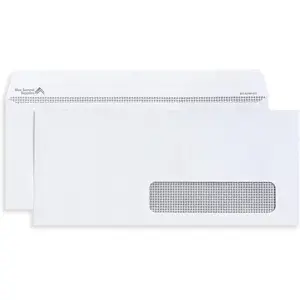 Self Seal Number 10 Single Right Window Envelopes, Security Lining for Secure Mailing of Invoices, Documents and Business Statements, 4 1/8 x 9 1/2 Inches, 500 Count