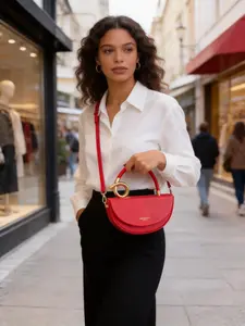 Stylish Saddle Purses Crossbody Shoulder Bag for Women, Flap Crossbody Bags, PU Leather Working Tote Purse Women Shopping Handbag for Work, Travel, Outdoor, Parties, Daily Use, Crossbody Clutch Purse, Gift for Valentine'sDay