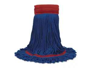 Nexstep Commercial Products NCP97207 Maxi Plus Microfiber Loop-End Mop, Blue, Large - Microfibre Mops for Home Care Supplies