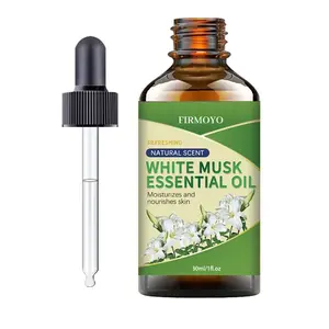 30ml / 1.01 fl oz White Musk Aromatherapy Wellness Essential Oil - Rich, long-lasting musk fragrance suitable for aroma diffusers, humidifiers, DIY crafts, and soap making - Deodorising properties, suitable for sensitive skin, multi-purpose essential oil