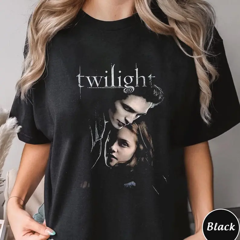 Twilight Movie Shirt, Edward and Bella Graphic Tee, Gothic Vampire Romance T-Shirt, 2000s Retro Aesthetic Shirt, Unisex Fan Gift
