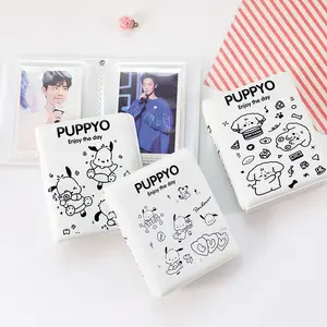 White Puppy Album Clear Pockets Holds 40 Mini Photos Instax Photo Album for Fuji Instax & Name Card 7s 8 25 50s Mini Photo Album