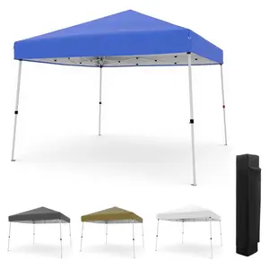 10′ × 10′ Pop‑Up Canopy Outdoor Instant Tent with Slant Legs & Carrying Bag – Portable Gazebo Shelter for Patio, Deck, Garden, Beach
