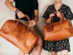 Leather Duffle Bag, Large Travel Bag, Mens Leather Weekend Bag, Personalized Outdoor Bag, Holdall Bag, Groomsmen Gift Bag