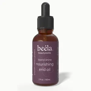 Beela Beautyworks Island Shine Nourishing End Oil - Smooth Tame Protect with Jojoba Argan Oils & Vitamin E for Healthy Radiant Hair