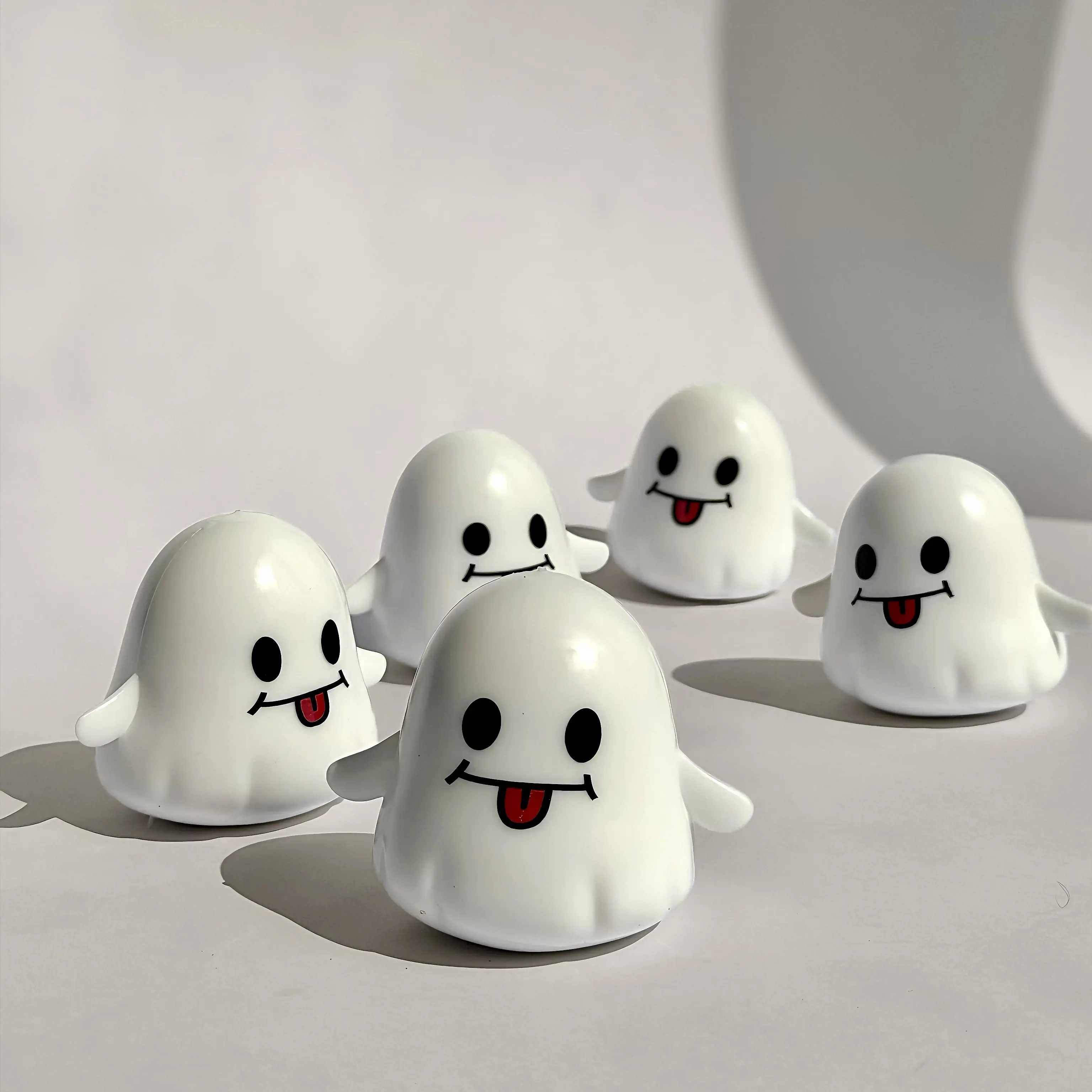 Mochichi Boo-Crunch Ghost Stress Ball DIY Slime Toy - Halloween ASMR Bead Clay Fidget Toys for Anxiety Relief Kids & Adults