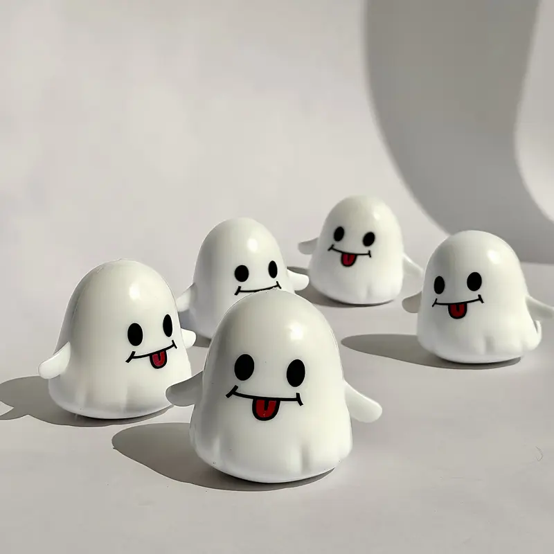 Mochichi Boo-Crunch Ghost Squishies Stress Ball - DIY Slime Toy, Halloween ASMR Bead Clay Fidget Toy for Anxiety Relief (Kids & Adults), Squishies Toys