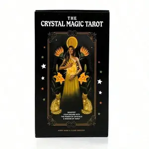 78 Cards Crystal Magic Tarot Cards Fortune Telling Game Card Divination Fate Party Family Board Game Card Deck Card Games