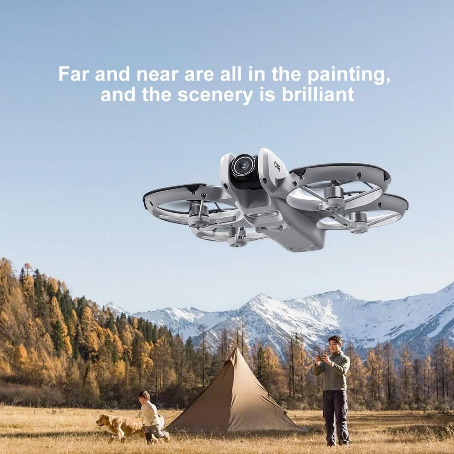 Remote Control Drone for Beginners, HD Dual Cameras, Optical Flow Positioning, 360° Flip, One-Key Takeoff/Landing, FPV Flight, 2 Batteries & Carrying Case Included obstacle avoidance