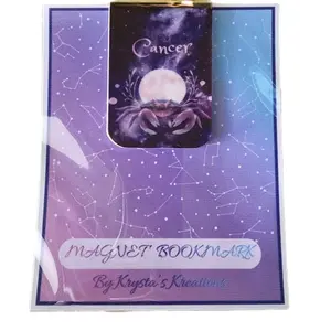 Cancer zodiac horoscope magnet bookmark
