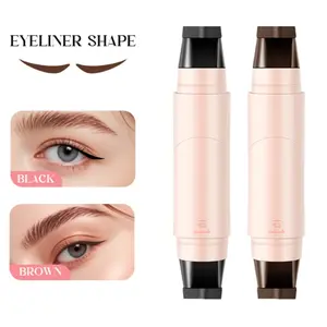 Rotating Eyeliner Stamp Pen – Dual-Head Design with Wing Stamp, Quick-Dry, Long-Lasting, Smudge-Proof for Easy Cat Eye, Sharp Winged Lines & All-Day Makeup Wear - Beginner Friendly Everyday Makeup Tool for Women, Women's cosmetics, Makeup tools.