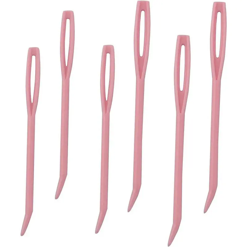 12-Count Random Color Synthetic Bent-Tip Tapestry Needles - Large-Eye Blunt Needles for DIY Crafts, 6 Large & 6 Small Assorted Color Needlework Accessories