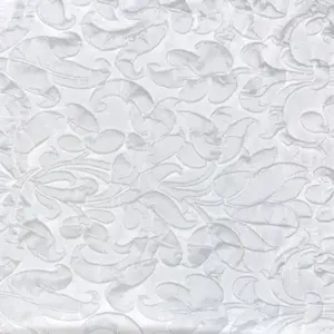 Quality Damask Fabric – Pure White, 100% Polyester, 60/61″