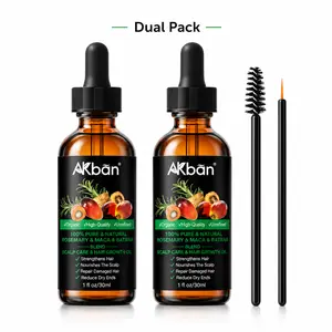AKBan Natural Batana Oil & Rosemary Hair Serum - Scalp Balancing Oil for Nourishing Follicles, Strengthening Weak Strands, and Supporting Healthy Growth