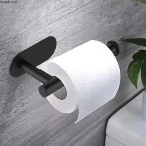 Adhesive Toilet Paper Holder - Stainless Steel, Waterproof, Rustproof, No-Drilling Tissue Hanger for Bathroom Accessories