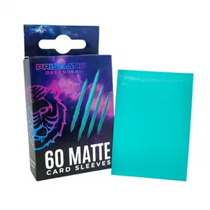 Prismatic Defender Japanese Matte Card Sleeves - 60 Standard Sleeves (62 x 89 mm) for TCG & Trading Cards - Yu-Gi-Oh!, Cardfight!! Vanguard, Weiss Schwarz, Battle Spirits