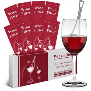 Wand Sulfite Purifier:  Filters Remover Histamines Sulfite - Reduce Headaches  & Sensitivities(pack of 8)