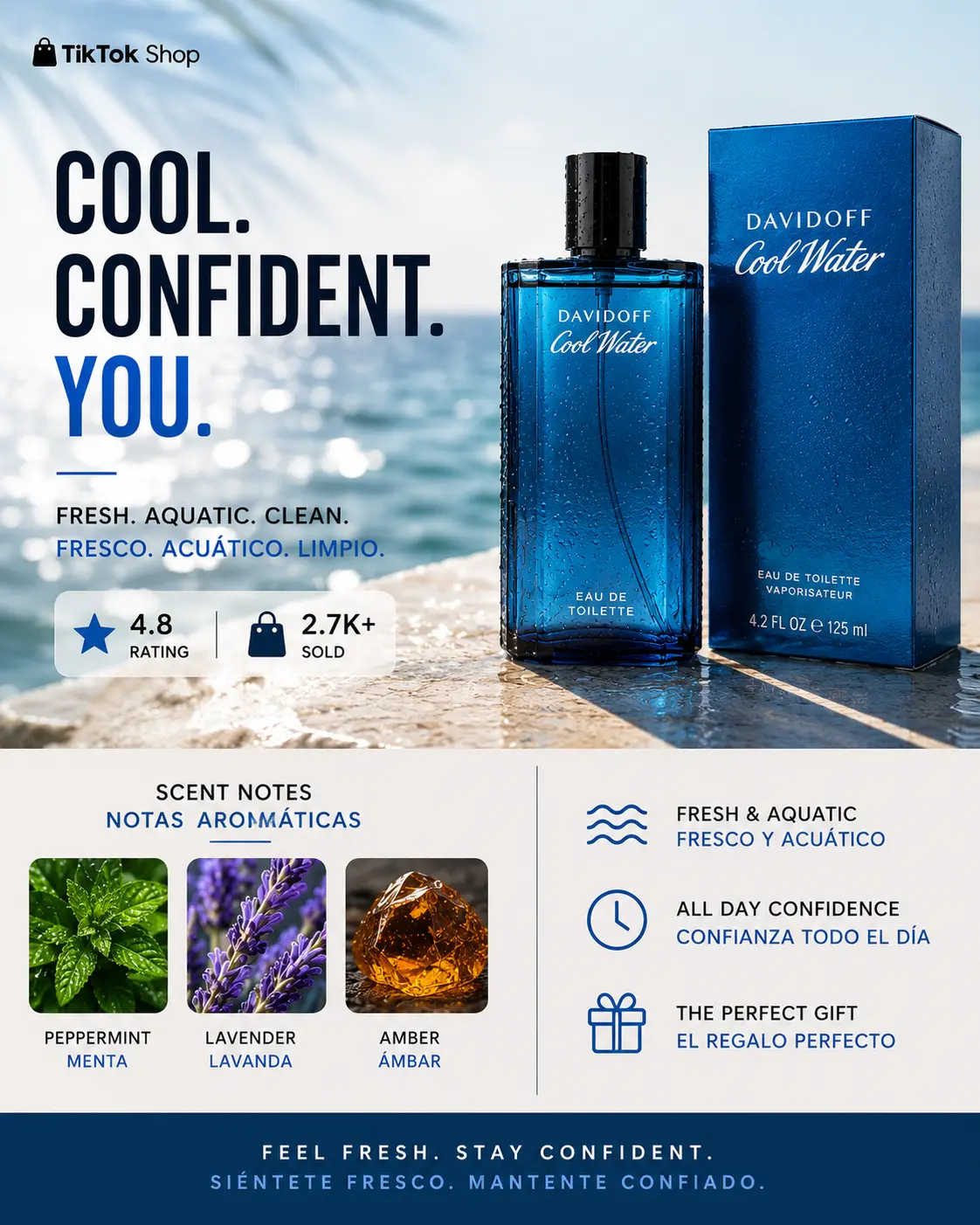 Davidoff Cool Water EDT - Men's Fragrance Davidoff Cool Water EDT - Men's Fragrance