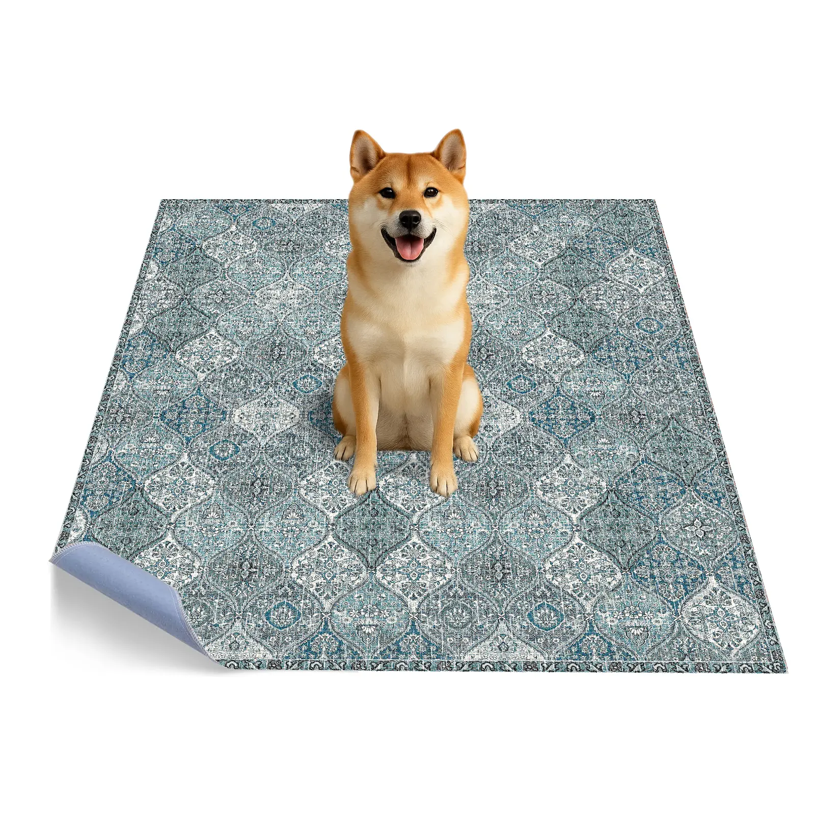 Washable Pee Pads for Dogs, Super Absorbent Reusable Training Pads, 100% Waterproof Non-Slip Puppy Whelping Playpen Indoor Mat Pet Supplies