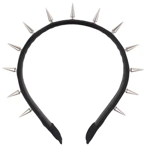 Punk Rivet Headband Pointed Nail Headband Female Headdress