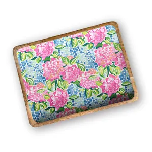 Hydrangeas 13'X17" Decorative Tray