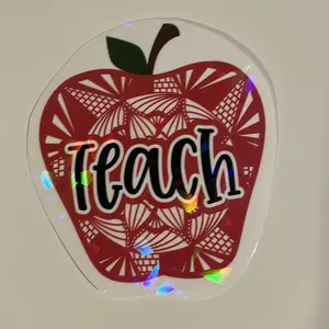 Teacher Sticker, apple sticker, teacher