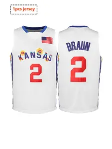 Men's Number Embroidery Basketball Jersey, Casual Basketball Jersey for Outdoor Wear, Breathable Sports Jersey for Basketball, Fan Sports Jersey