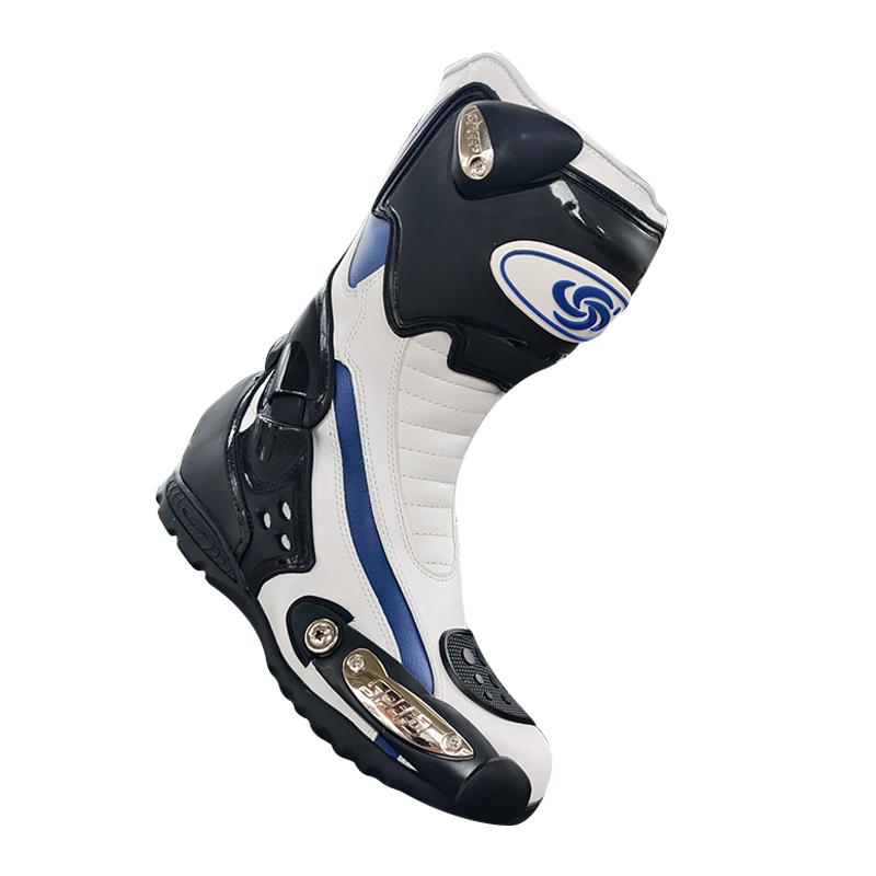 Non-slip and wear-resistant motorcycle riding boots for men and women, high-top with anti-collision ankle protection, breathable, suitable for all seasons, ideal for motorcycling and off-road use