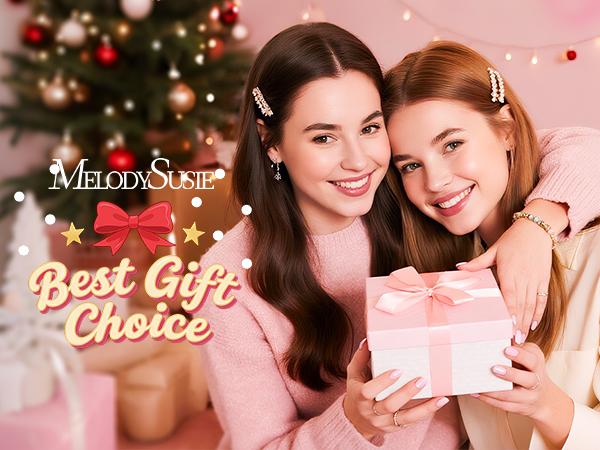 MelodySusie Gel Nail Polish Kit with UV Light P-ART06F- Popular Color Jelly Gel with Builder and Baser &Glossy Top Coat Soak Off Includes Nail Art Tools Nail Art Gift for Women & Girls Starter Kit