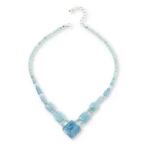 Mine Finds by Jay King Sterling Silver Aquamarine 18" Necklace