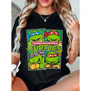 Unisex Teenage Mutant Ninja Turtles Paneled Characters T-Shirt T-Shirt