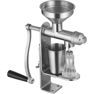 fathersdaygift VEVOR Manual Oil Press Machine, Stainless Steel Oil Extractor Machine, Detachable Oil Presser for Effortless Cleaning, Household Oil Expeller for Pressing Peanuts, Sesame Seeds, Rapeseed, Tea Seeds