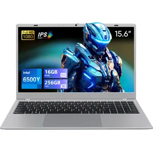 15.6" Student Laptop 16GB RAM 256GB SSD Intel 6500Y,  FHD IPS Display WiFi 5 Bluetooth 5.0 Slim Portable Notebook Computer for College Zoom Classes Remote Work Home Office & Daily Use Silver