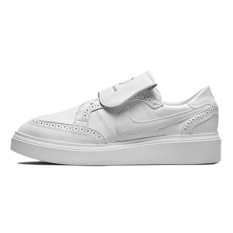 Unisex Peaceminusone x Nike Kwondo 1 Low-Top Trainer Shoes - White Athletic Flats with Daisy Design