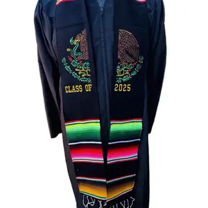 Class of 2025 Graduation Stoles /Mexican sarape Text, Ideal for Graduation Celebrations Graduation Sash 2025