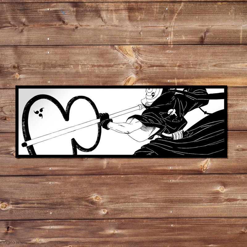 Obito Vinyl Sticker Pack - Handmade JDM Slapper Sticker for Waterproof Window, Laptop, Kindle, and Water Bottle