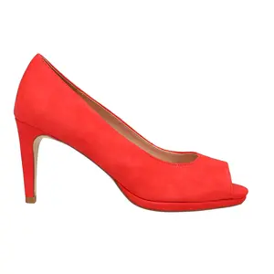 Cole Haan Womens Drado Peep Toe Stiletto Pumps Dress Casual High Heel 3" & Up - Red