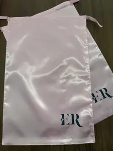 EllaRae Pink Satin Wig Bags - Smooth Elegant Finish for Safe Organization of Wigs